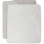 Lot de 2 draps housse jersey Ivory/Nougat 